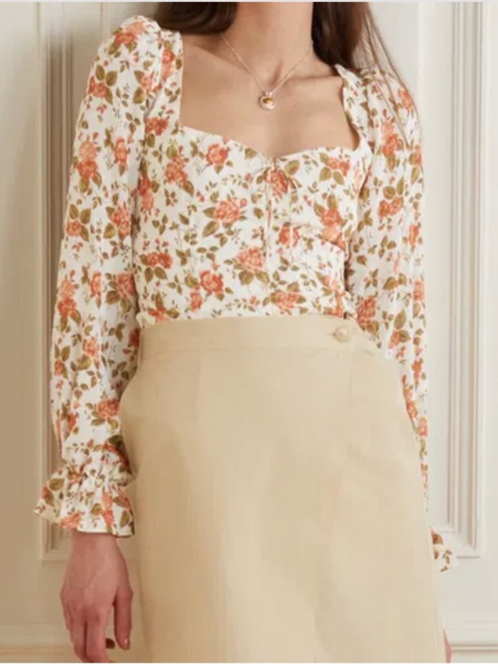 Reformation Chase Top - Foliage - 0